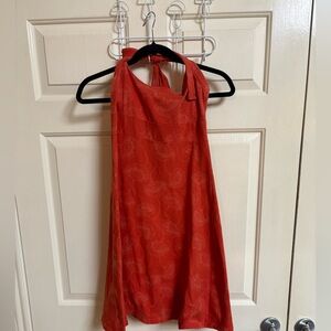 VTG Patagonia Halter Neck Fan Boho Print Athletic Dress
